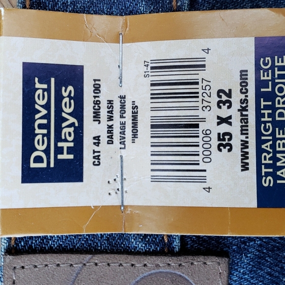 NEW! Men's Straight Leg Denim Jeans - Picture 5 of 5